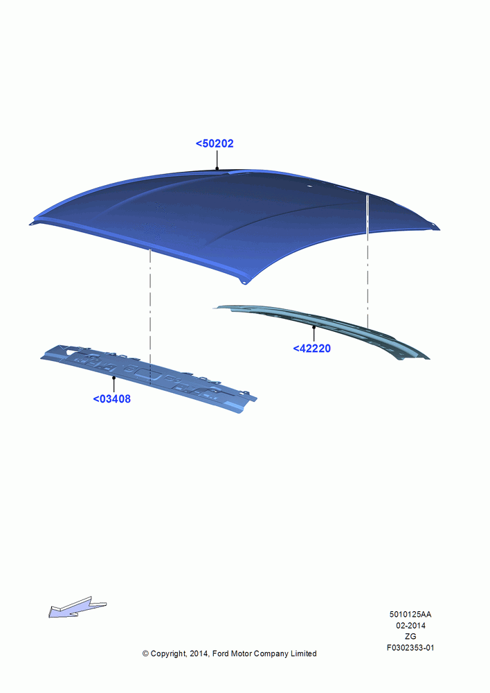 25AA - Roof - Sheet Metal, Coupe; 18/AUG/2014