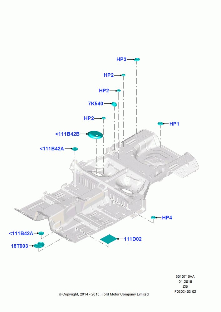 10AA - Plugs - Floor Pan; 18/AUG/2014