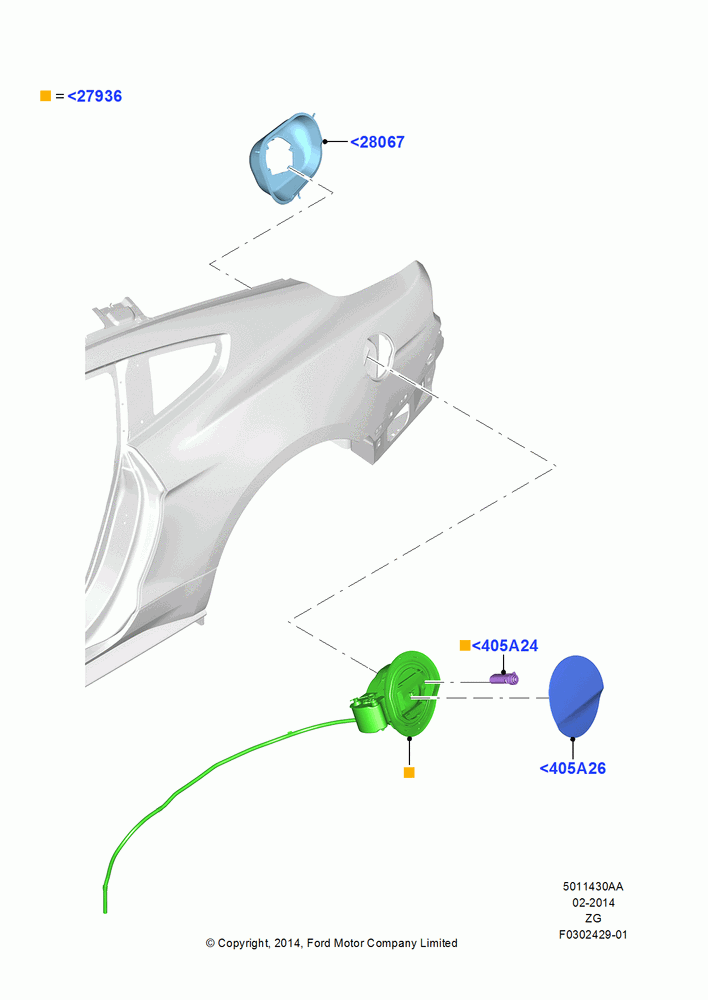 30AA - Fuel Tank Filler Door and Controls; 18/AUG/2014
