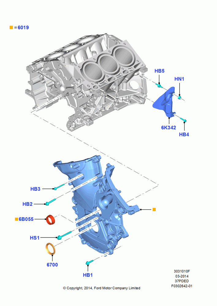 Timing Gear Covers, 3.7L 4V PFI V6 NA Gas