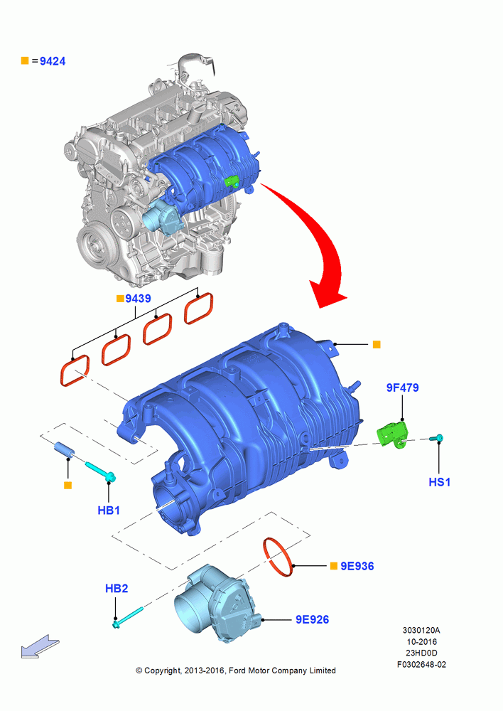 20A - Intake Manifold, 2.3L EcoBoost, 2.3L Ecoboost; 18/AUG/2014