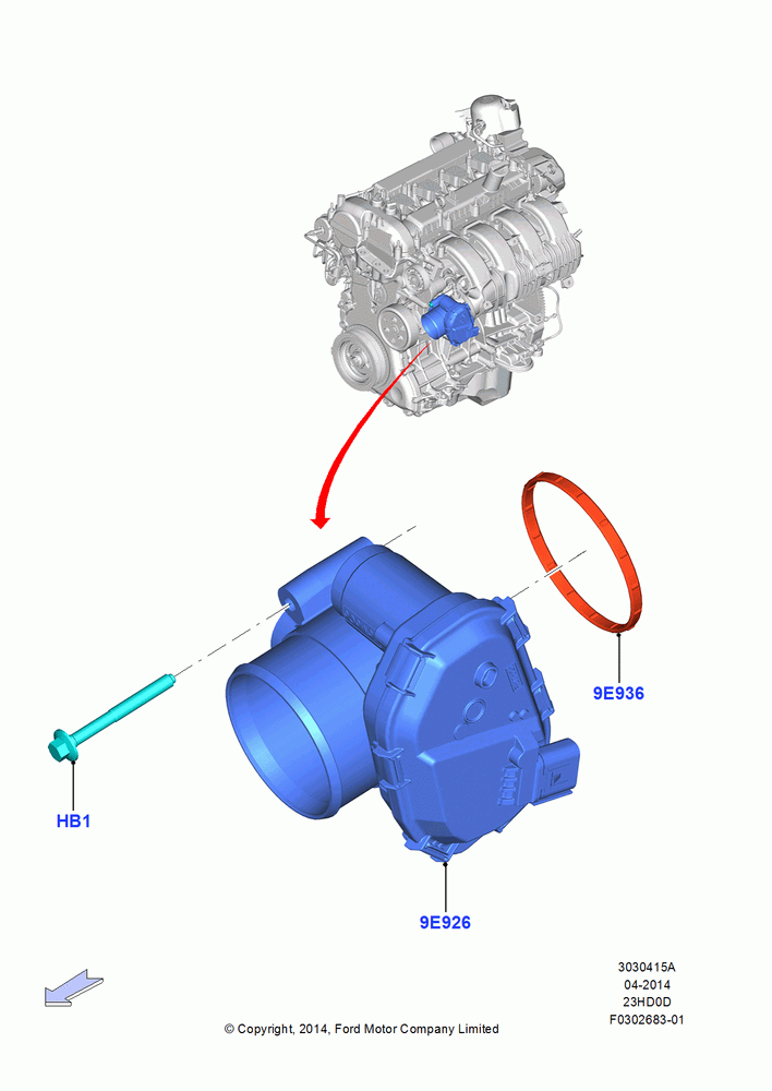15A - Throttle Housing, 2.3L EcoBoost, 2.3L Ecoboost; 18/AUG/2014