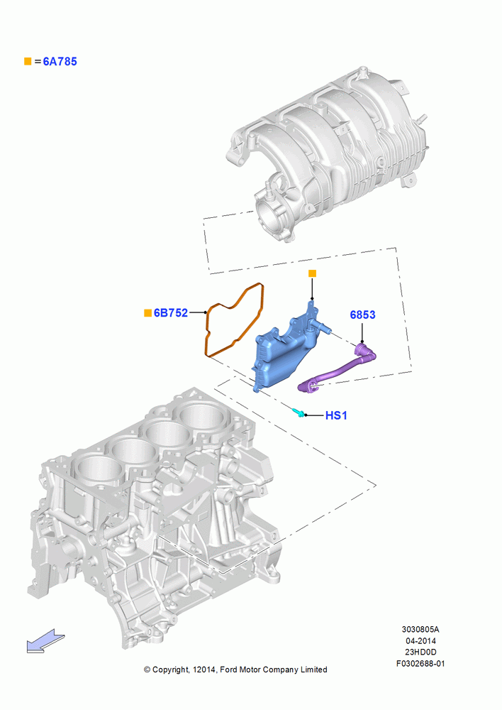 05A - Emission Control - Crankcase, 2.3L EcoBoost, 2.3L Ecoboost; 18/AUG/2014