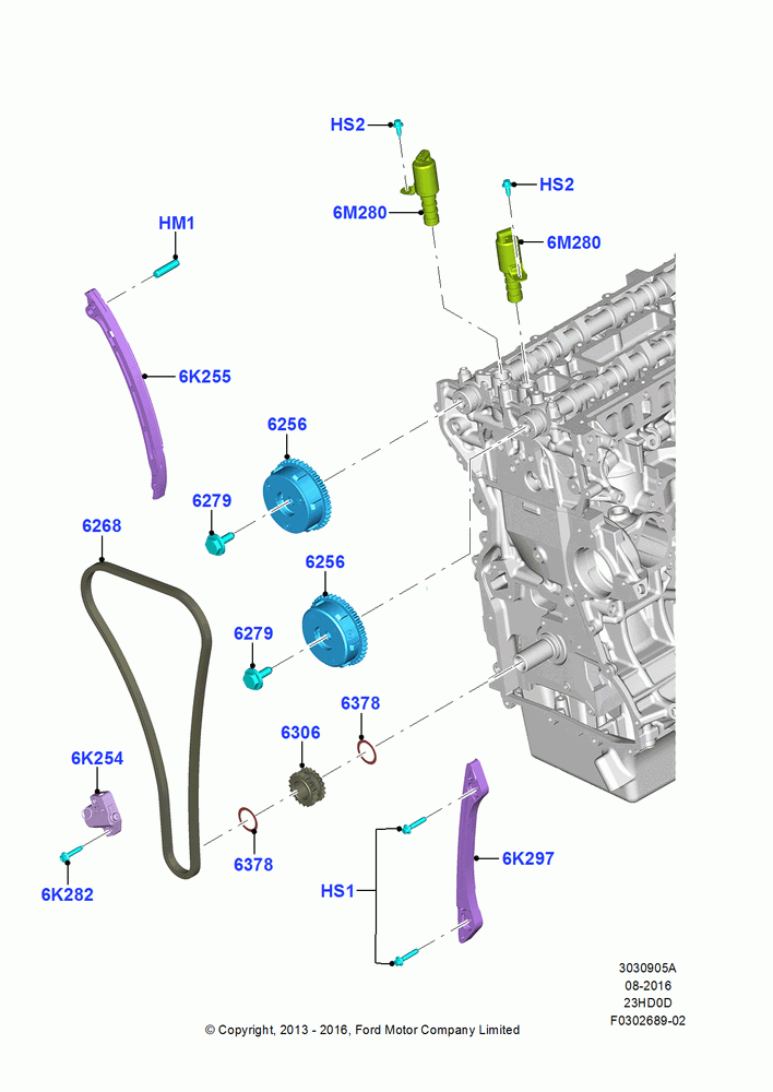 Timing Gear, 2.3L EcoBoost, 2.3L Ecoboost