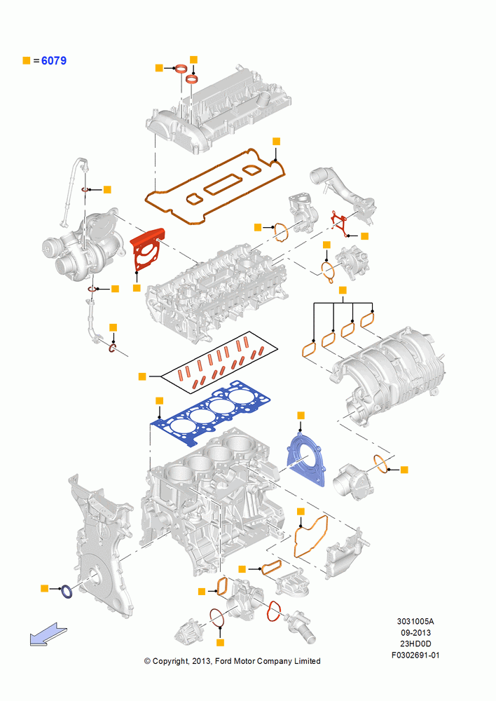 05A - Engine Gasket Kits, 2.3L EcoBoost, 2.3L Ecoboost; 18/AUG/2014