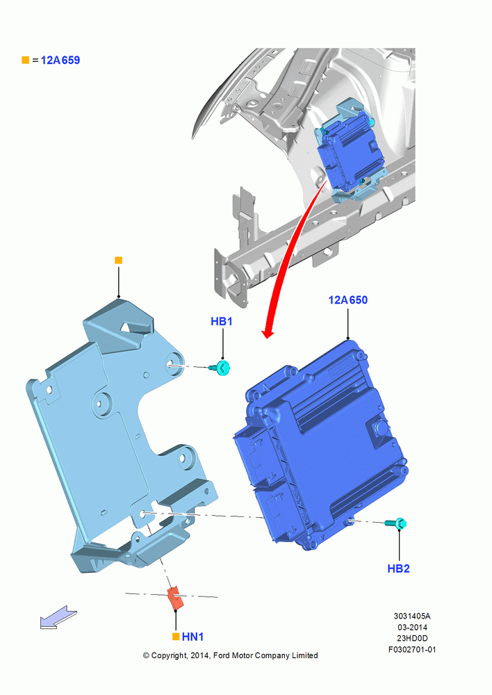 05A - Engine Modules and Sensors, 2.3L EcoBoost, North American Markets; 18/AUG/2014-05/SEP/2017