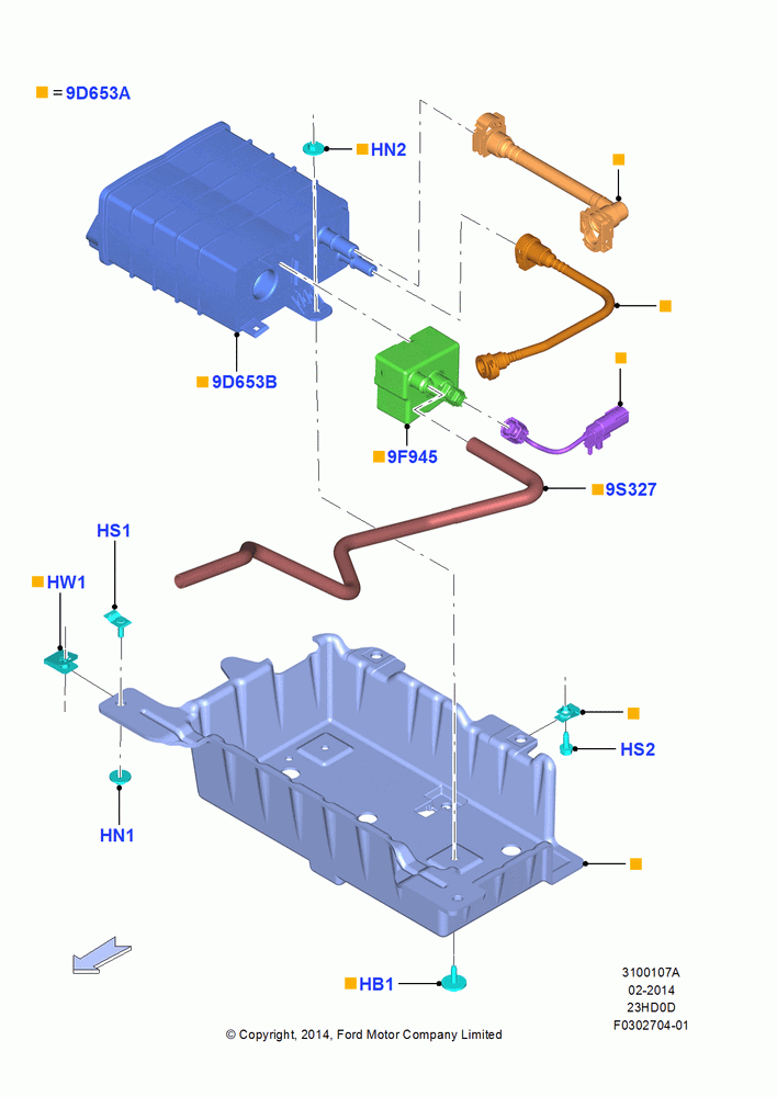 07A - Fuel Vapour System, 2.3L EcoBoost, 2.3L Ecoboost; 18/AUG/2014