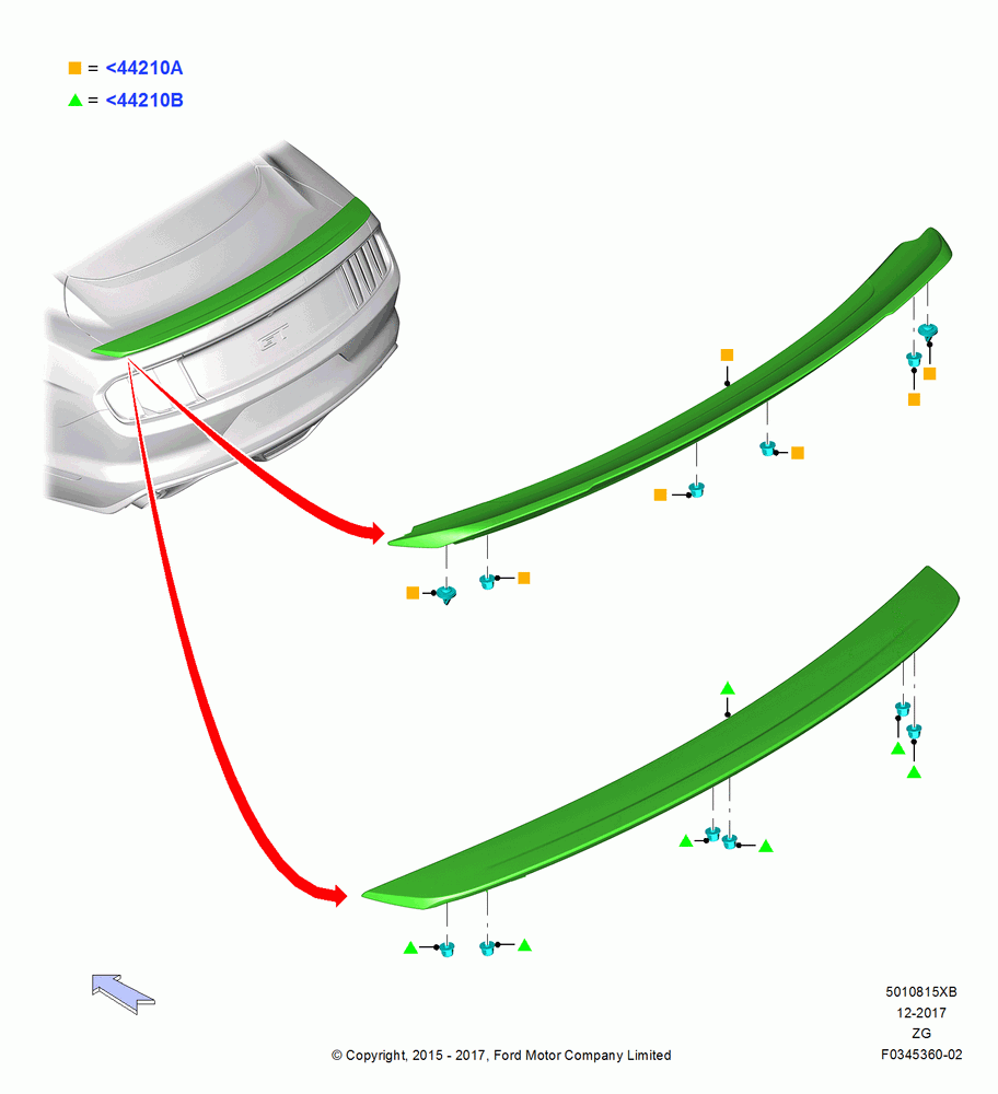 15XB - Spoiler and Related Parts, North American Markets, Accessory; 03/AUG/2015