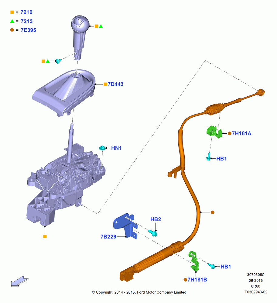 05C - Gear Change-Automatic Transmission, 6 Speed Automatic Trans (6R80); 18/AUG/2014-02/OCT/2017