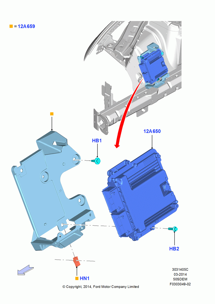 05C - Engine Modules and Sensors, MOD 5.0L-4V DOHC SEFI NA, North American Markets; 18/AUG/2014-02/OCT/2017