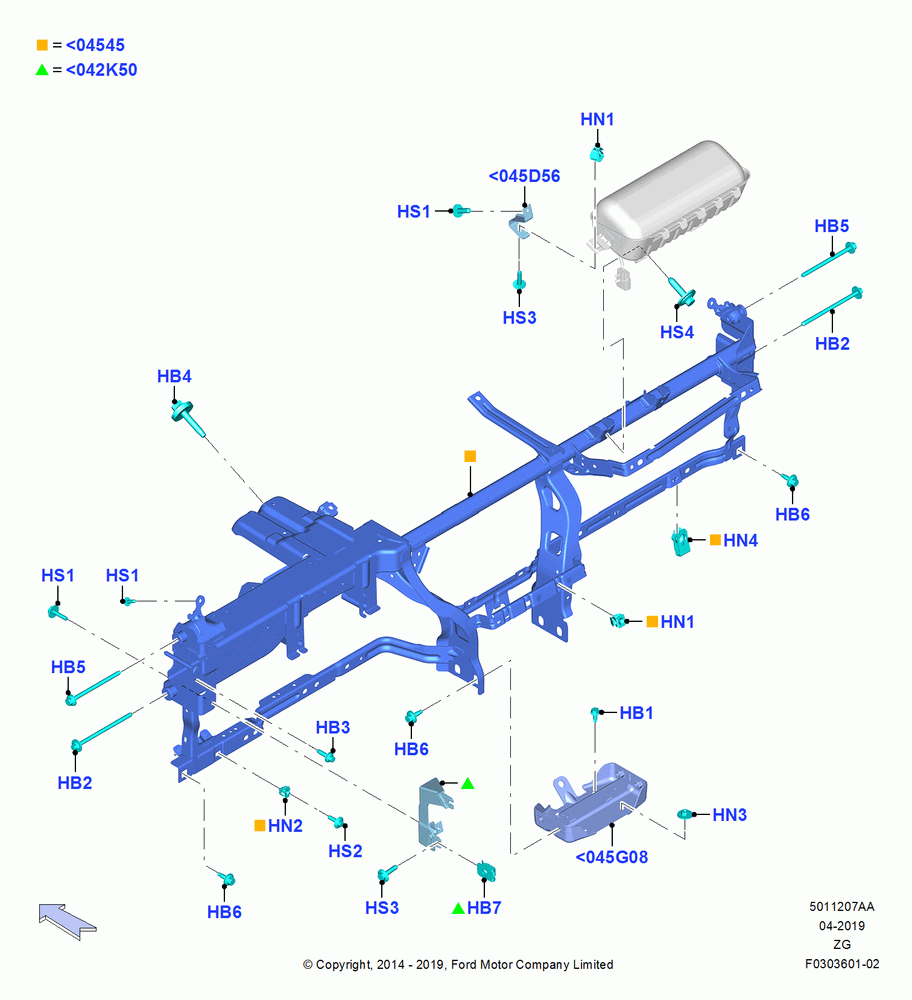 07AA - Instrument Panel Installation, LHD RWD; 18/AUG/2014