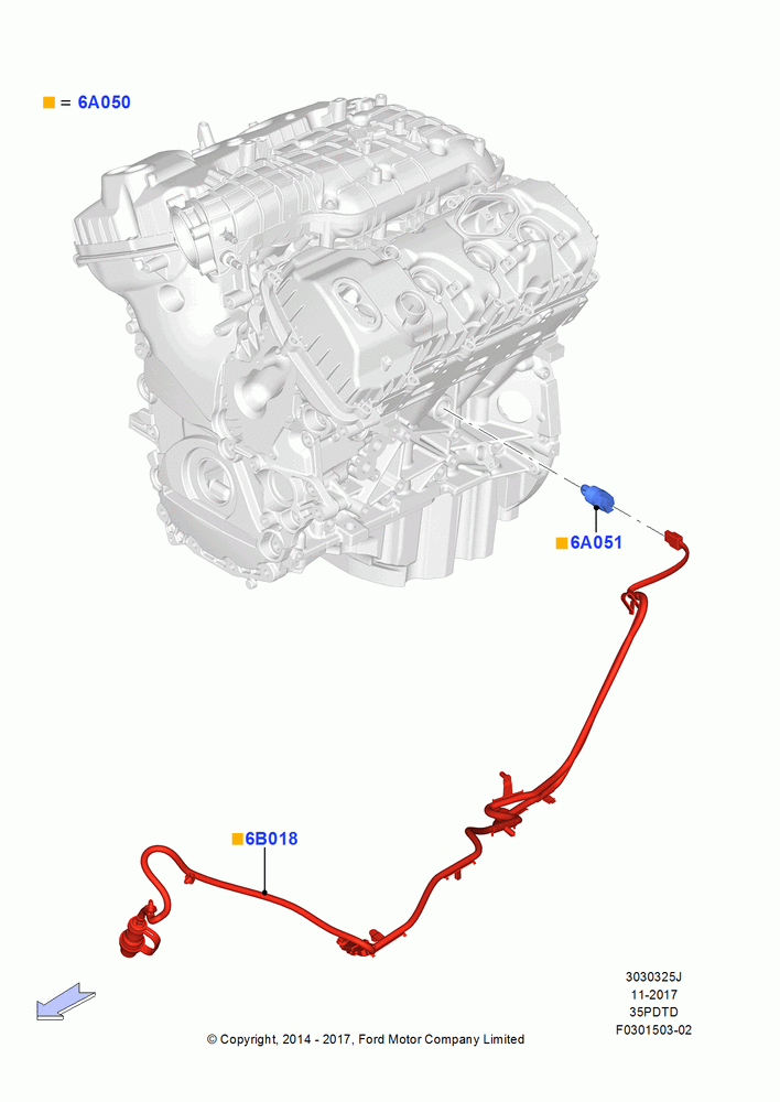 Engine Heater, 3.5L V6 GTDI