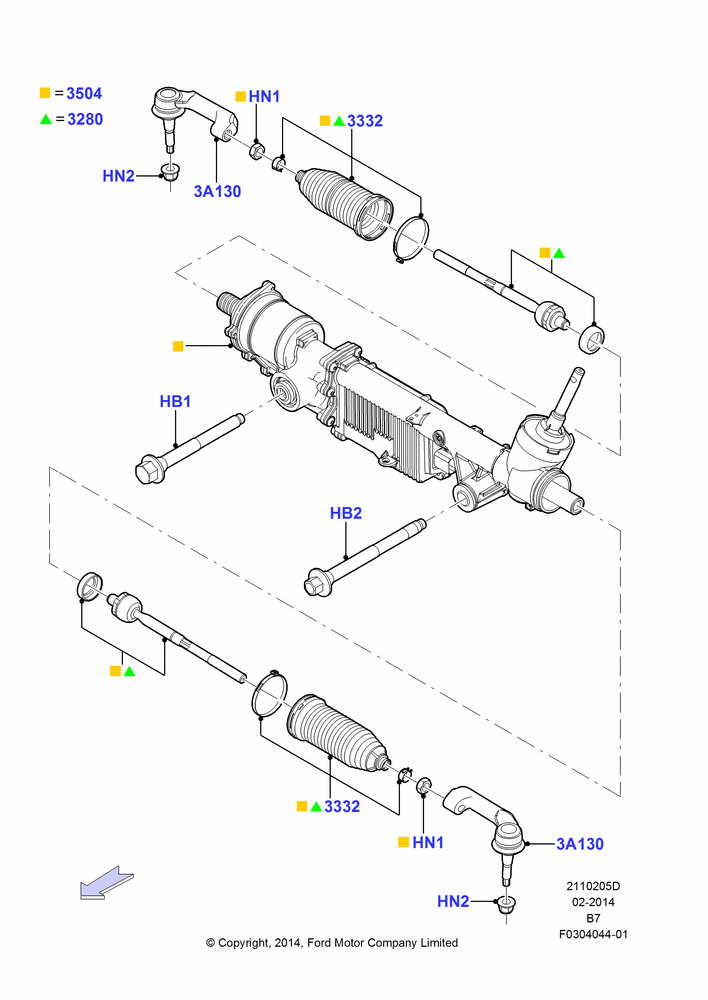 05D - Steering Gear; 11/AUG/2014-30/JUN/2017