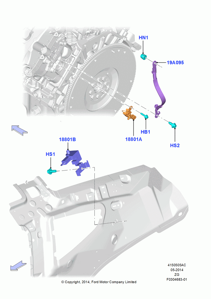 05AC - Radio Suppression, Coupe, MOD 5.0L-4V DOHC SEFI NA, MOD 5.2L-TIVCT PFI NA HP1 GAS; 18/AUG/2014-02/OCT/2017