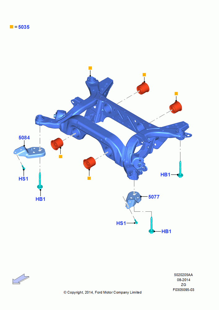 05AA - Chassis Frame, 50th Anniversary Version, Base, GT, Sub C; 18/AUG/2014