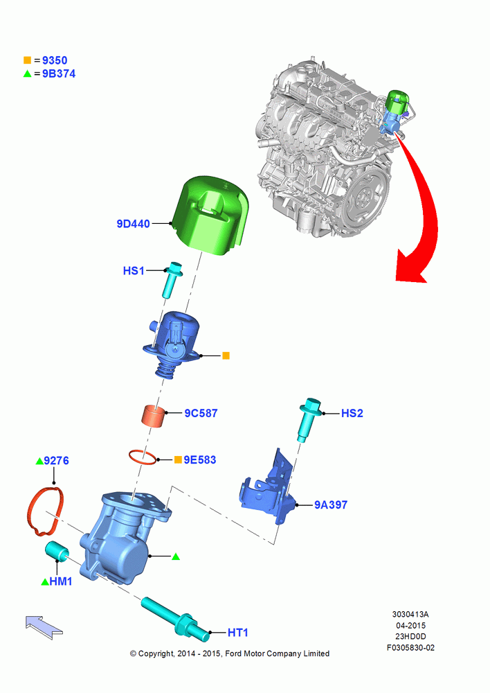 13A - Fuel Injection Pump-Engine Mounted, 2.3L EcoBoost, 2.3L Ecoboost; 18/AUG/2014