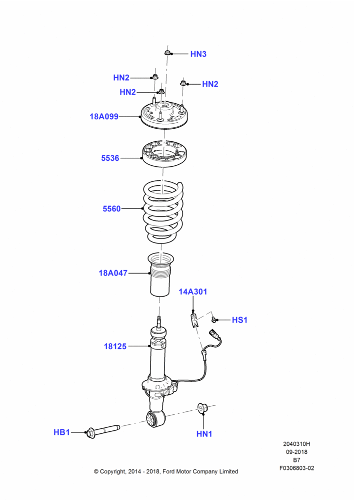 10H - Rear Springs and Shock Absorbers, Continuous Cntrl Damping Suspension; 11/AUG/2014-30/JUN/2017