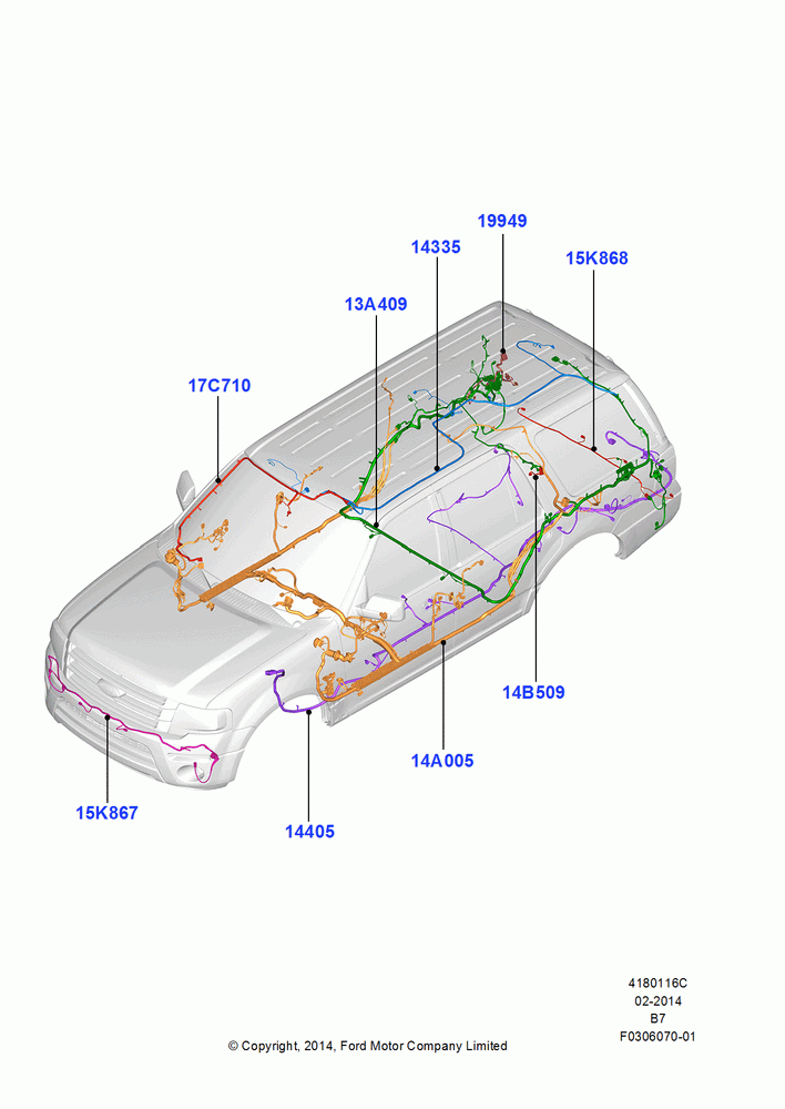 16C - Wiring - Body And Roof Console, 3.5L V6 GTDI; 11/AUG/2014-30/JUN/2017