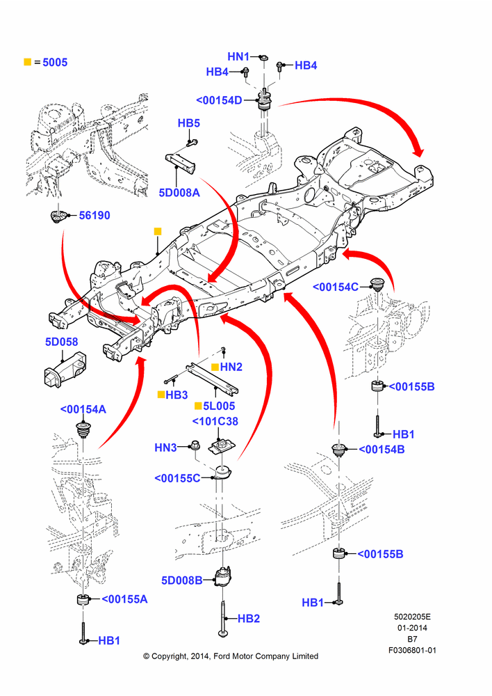 05E - Chassis Frame; 11/AUG/2014-30/JUN/2017