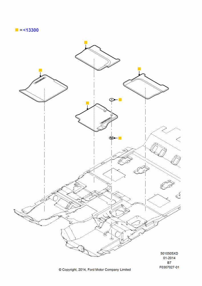 05XD - Floor Trim, Accessory; 11/AUG/2014-30/JUN/2017