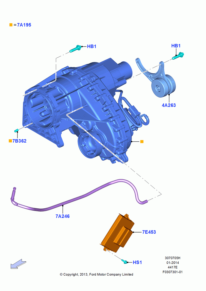 05H - Transfer Drive Case, 4X4 2 Speed Transfer Case With Tod; 11/AUG/2014-30/JUN/2017