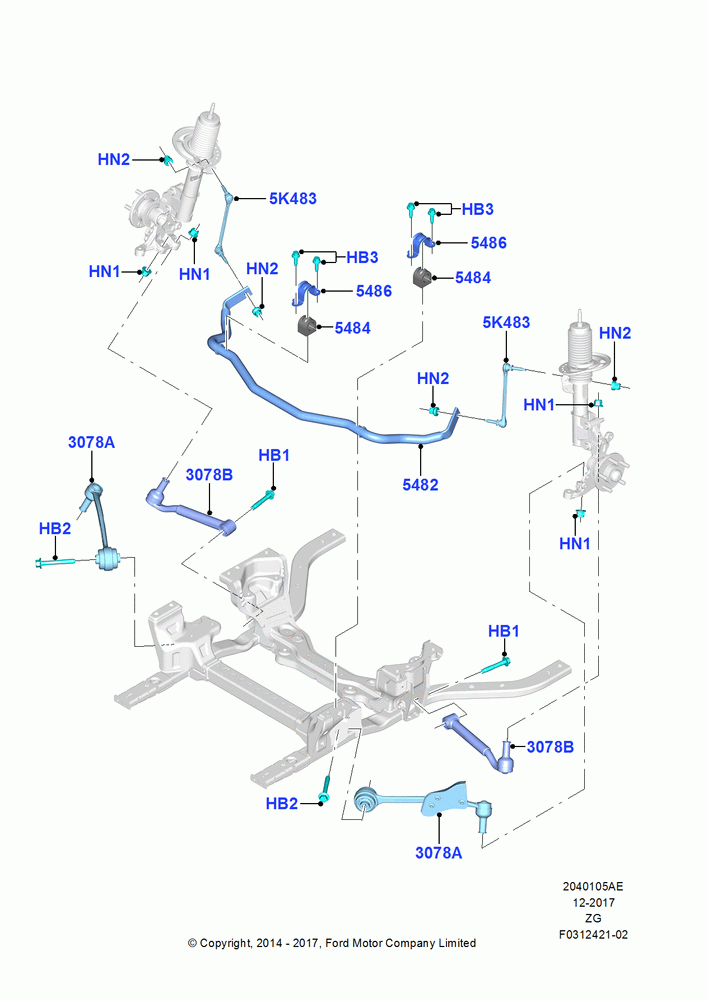 Front Susp.Arms/Stabilizer/X-Member, 50th Anniversary Version, Base, GT, Sub C, GT Version - Feature Car, Control Arms and Stabilizer