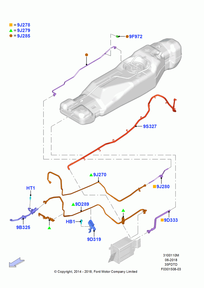 10M - Fuel Lines, 3.5L V6 GTDI; 20/OCT/2014