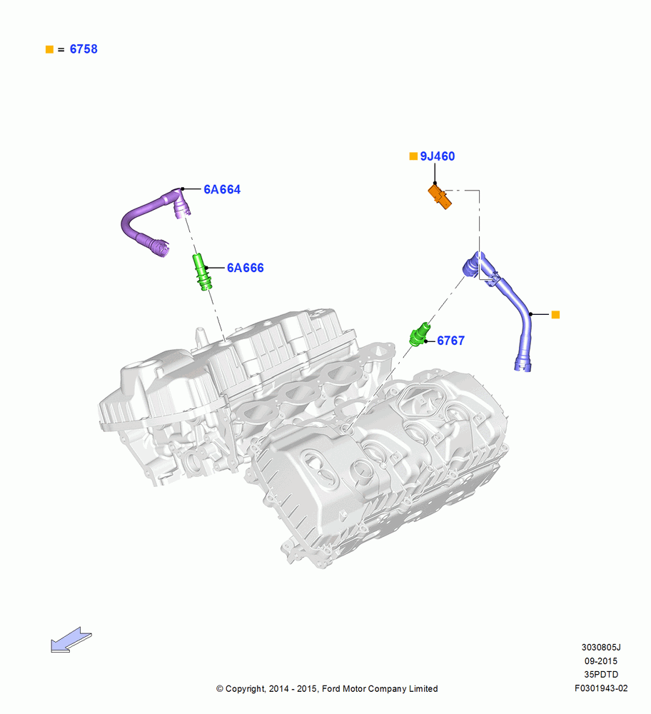 05J - Emission Control - Crankcase, 3.5L V6 GTDI; 20/OCT/2014-26/SEP/2016