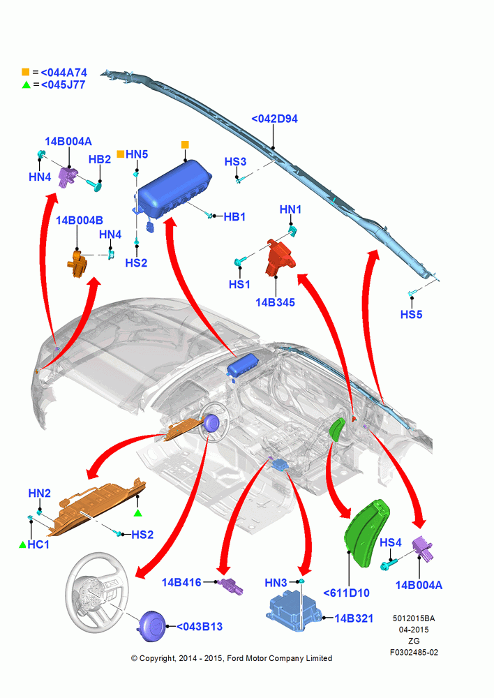 15BA - Airbag System, Coupe; 18/AUG/2014-02/OCT/2017