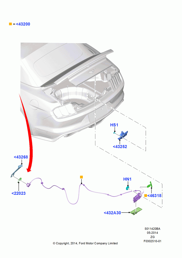 20BA - Luggage Compt/Tailgte Lock Controls, Convertible; 29/SEP/2014
