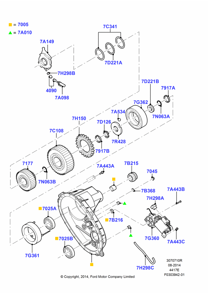 10R - Transfer Drive Components, 4X4 2 Speed Transfer Case With Tod, Rear; 20/OCT/2014