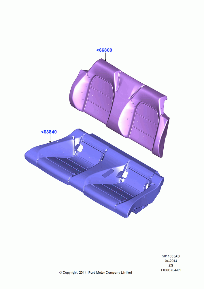 35AB - Rear Seat Pads/Valances & Heating, Convertible, North American Markets; 29/SEP/2014