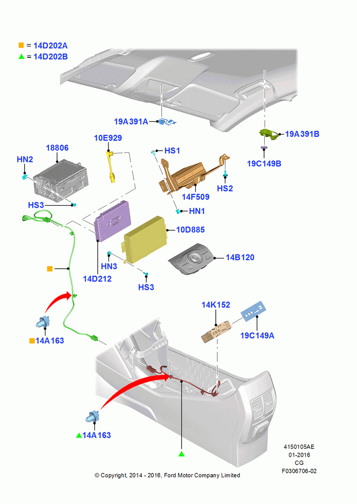 05AE - Audio Equipment - Original Fit, Sync II, Sync II With Navigation, (+) "NA Market ", Sync III; 15/SEP/2014-26/APR/2018
