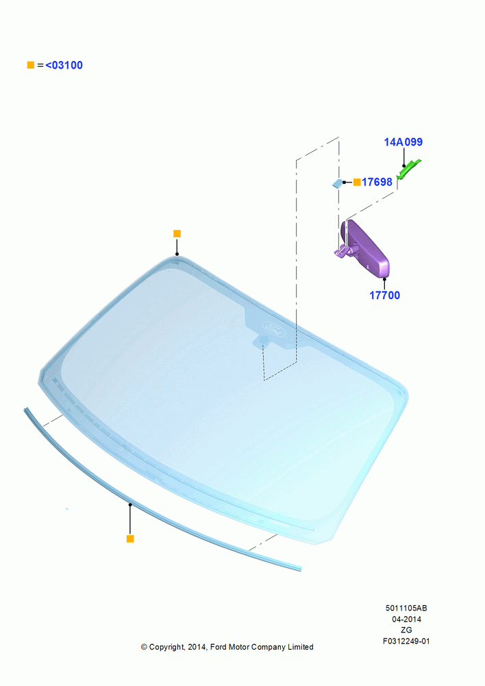 05AB - Windshield/Inside Rear View Mirror, With Variable Int. Windshield Wipe; 18/AUG/2014