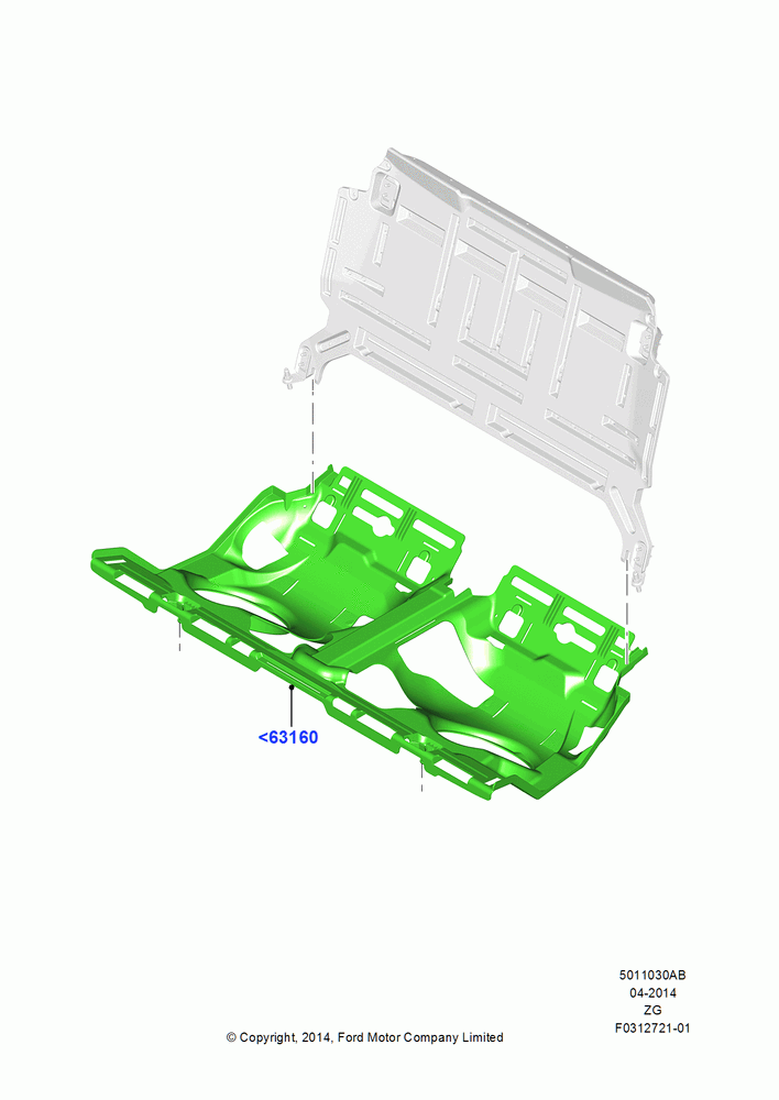 30AB - Rear Seat Base, Convertible, North American Markets; 29/SEP/2014