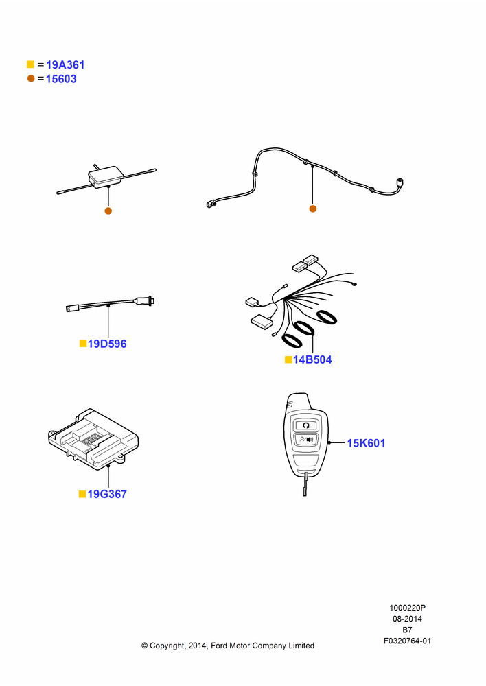20P - Remote Starting Kit, Accessory, Scalable, Bi-Directional Remote Start; 11/AUG/2014-30/JUN/2017