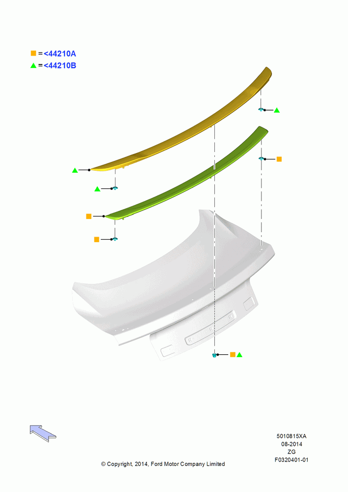 15XA - Spoiler and Related Parts, North American Markets, Accessory; 18/AUG/2014