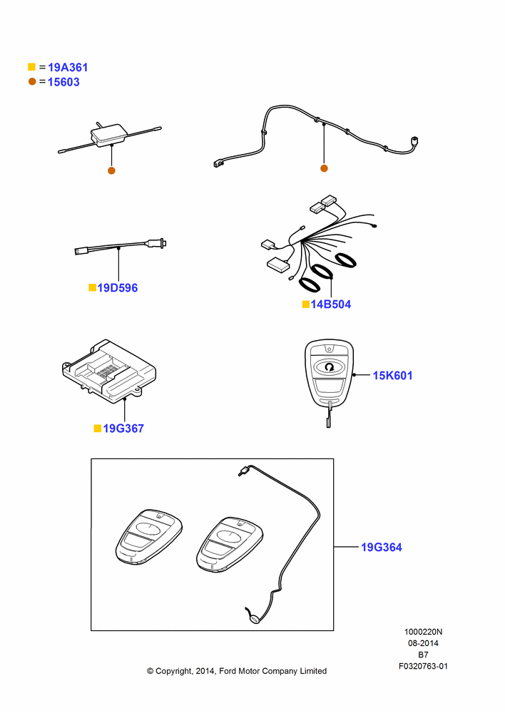20N - Remote Starting Kit, Accessory, Scalable, One Way; 11/AUG/2014-30/JUN/2017