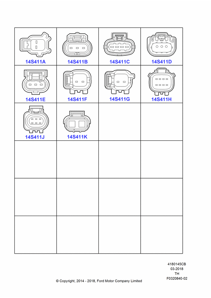 45CB - Pigtail Wiring Kits, Page B, Sensors; 21/APR/2014