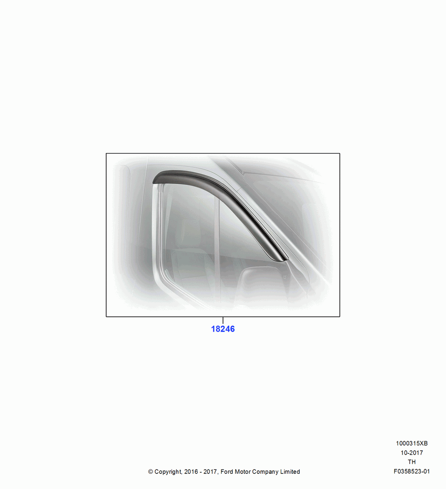15XB - Body Dress Up Kits - Side, Accessory, Side Window Deflectors; 01/AUG/2016