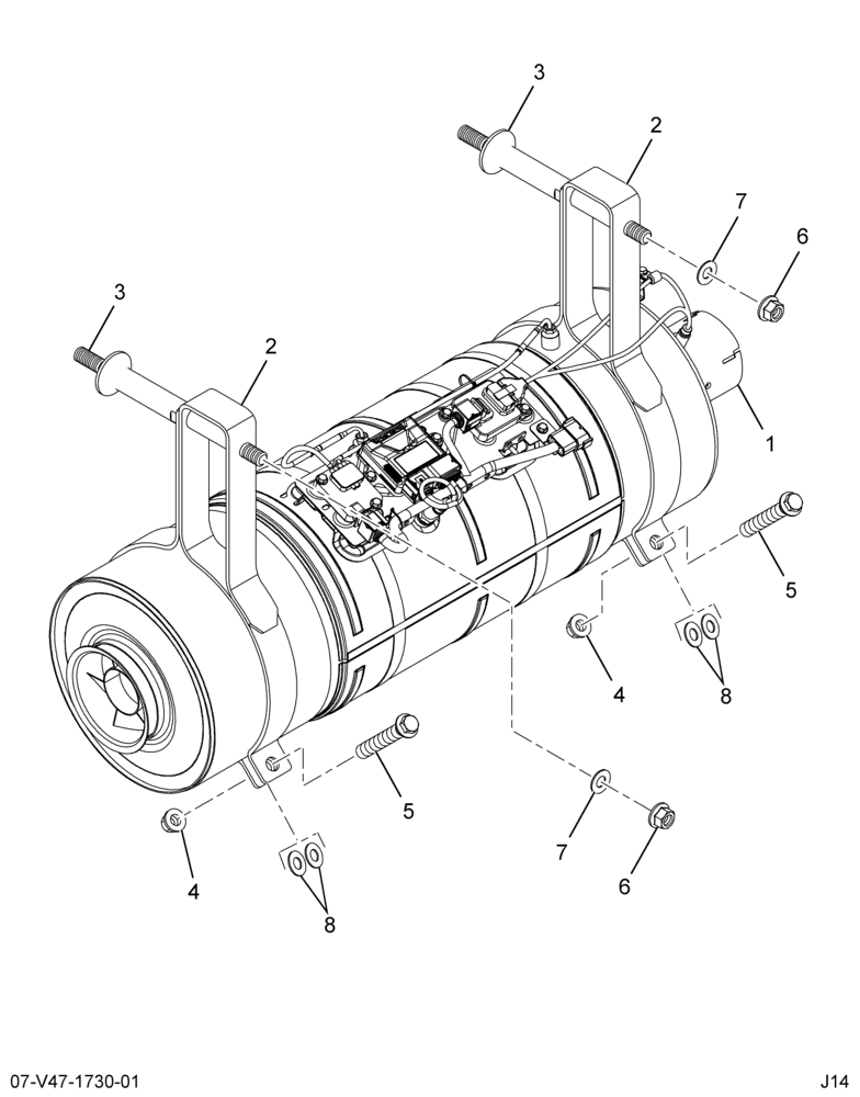 ..AFTERTREATMENT DEVICE,CUMMINS (Intl. 6124313C91)