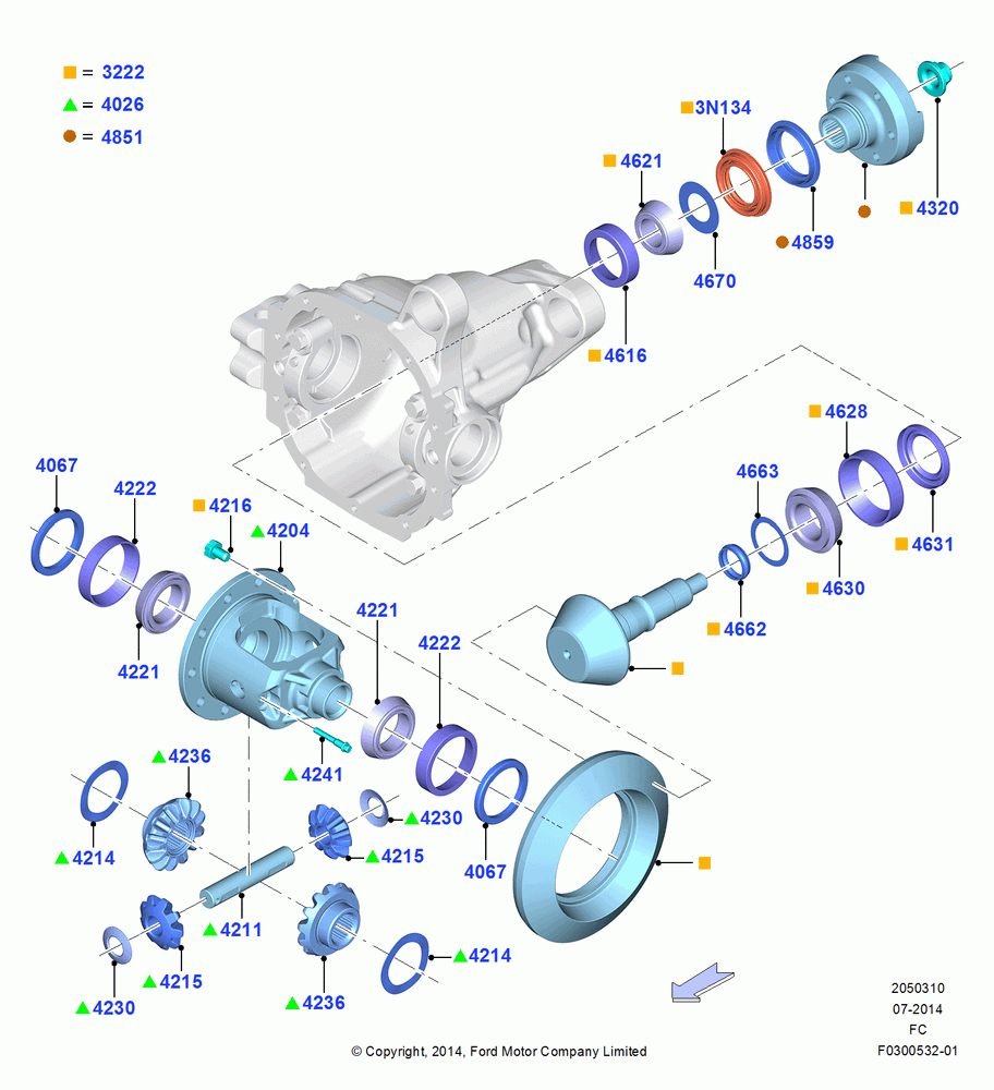 10 - Components - Front Axle Diff & Carr; 20/OCT/2014