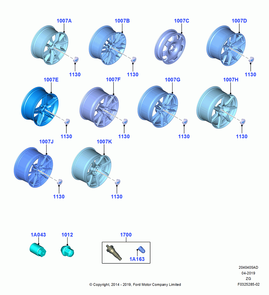 Wheels, With 19" Front and 19" Rear