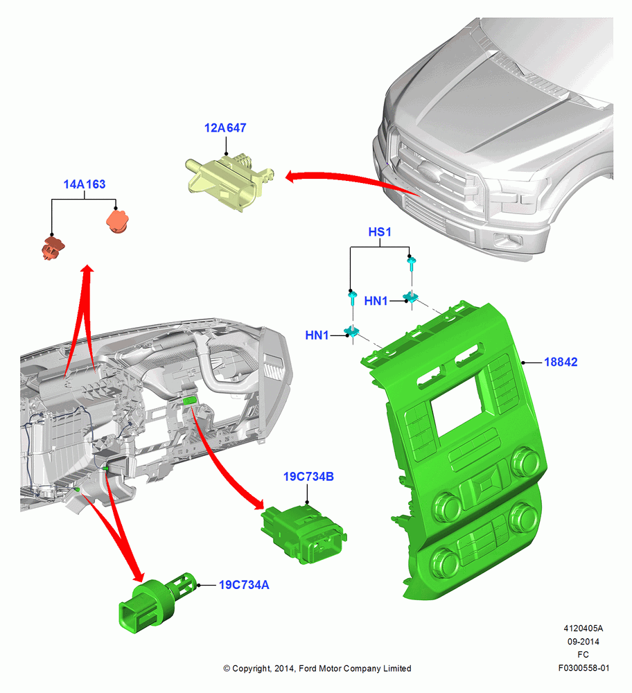 05A - Heater & Air Conditioning Controls, Manual Air Conditioning; 20/OCT/2014-26/SEP/2016