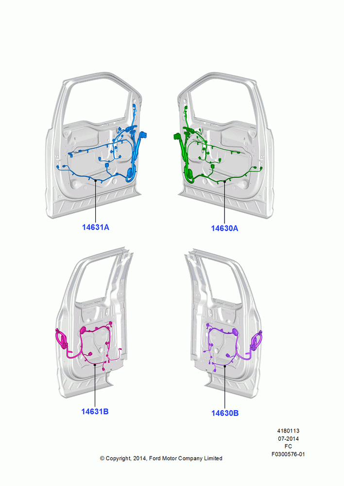 13A - Wiring - Body Closures; 20/OCT/2014-26/SEP/2016
