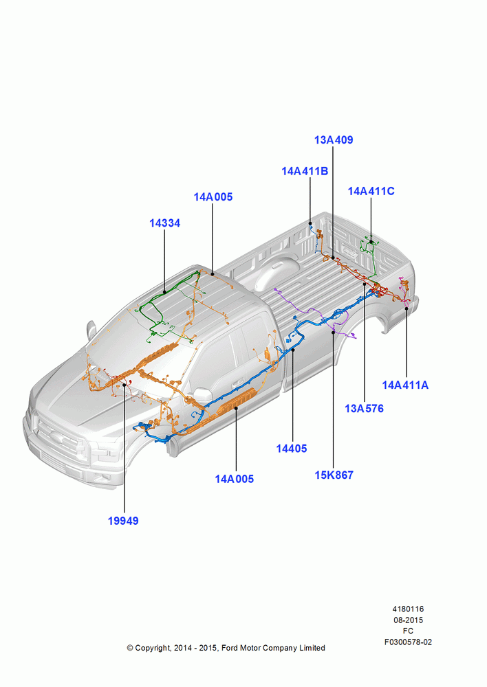 16A - Wiring - Body And Roof Console; 20/OCT/2014-26/SEP/2016
