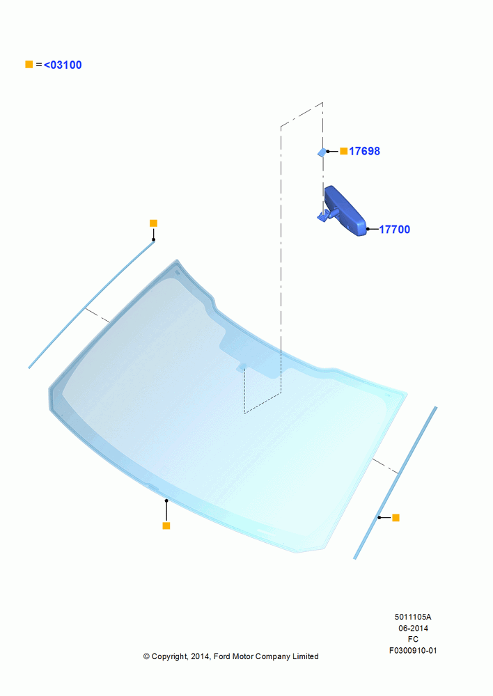 05A - Windshield/Inside Rear View Mirror, With Variable Int. Windshield Wipe; 20/OCT/2014-22/OCT/2018