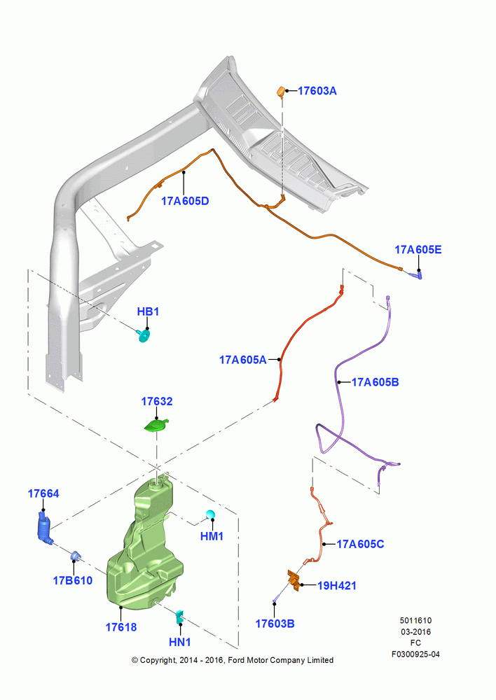 10A - Windshield Washer; 20/OCT/2014-17/JUL/2017