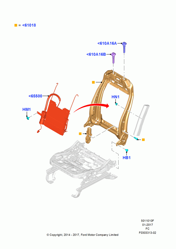10F - Front Seat Back, Drv Power Seat Adjust With Memory, Driver Seat; 20/OCT/2014