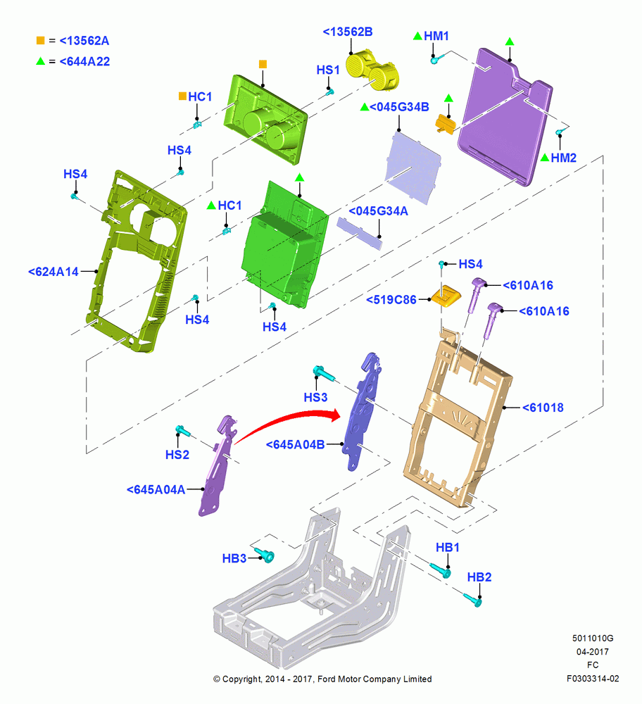 10G - Front Seat Back, With Split Bench Front Seat, 20%; 20/OCT/2014-17/JUL/2017
